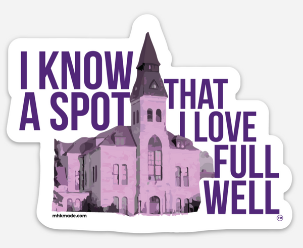 Kansas State University I Know A Spot Sticker