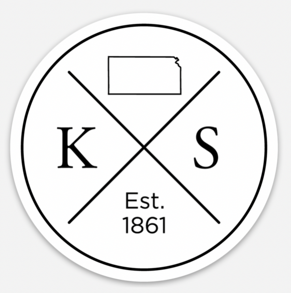 Kansas established Sticker
