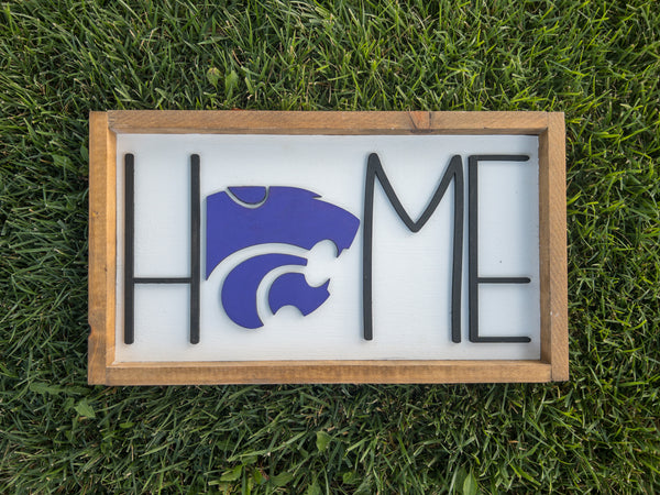 Kansas State University Home Sign with Powercat