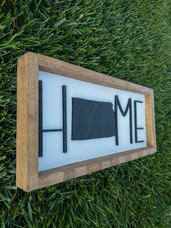 Kansas Outline Home Sign