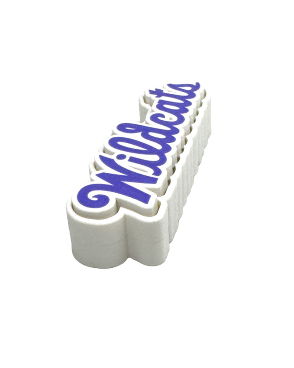 Kansas State University Wildcats Script Clicker | Wildcats Fidget Clicker | 3D Printed Desk Fidget Toy | Silent Stress Relief Clicker | Pocket Fidget | Gift for Wildcats Fans | ADHD Fidget