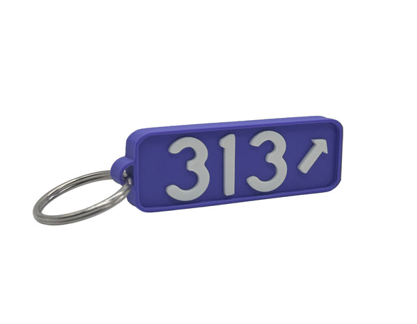 Manhattan Kansas Highway Exit 313 Keychain