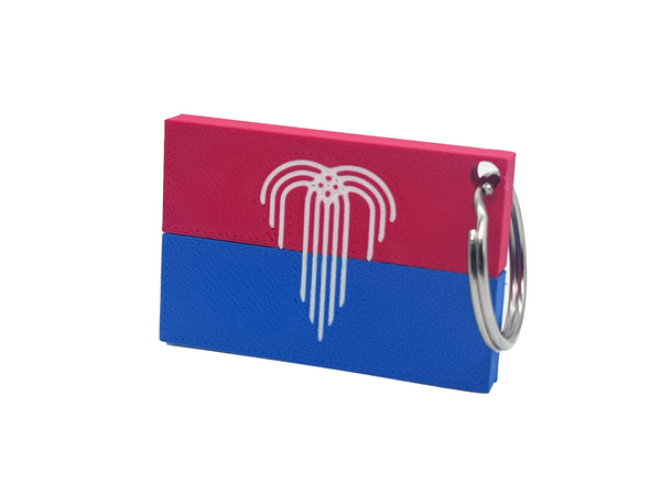 Kansas City Flag Keychain | 3d Printed | Kansas City Pride