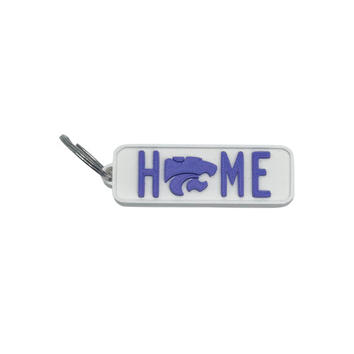 Kansas State University "Home" Keychain with Powercat