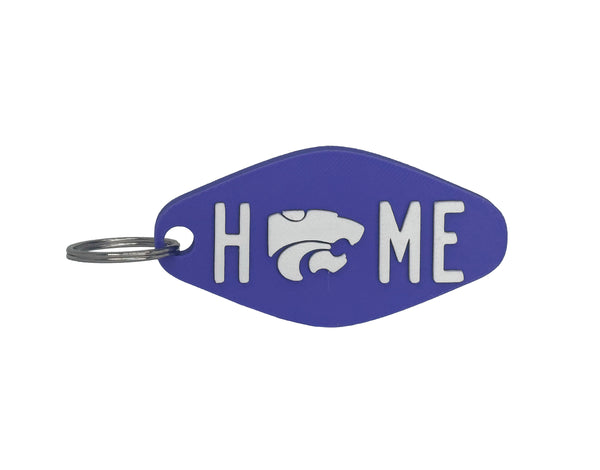 Kansas State University "Home" Keychain with Powercat