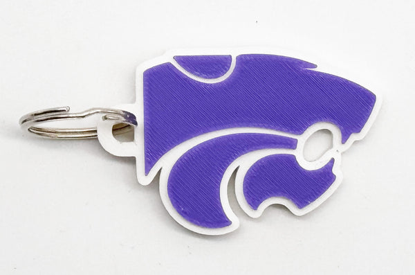 Kansas State University Powercat Keychain