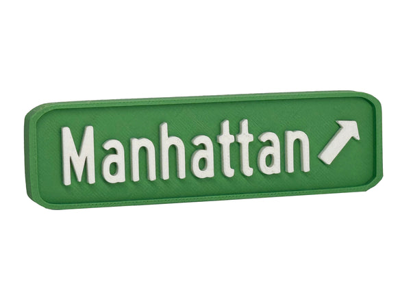 Manhattan Highway Sign Fridge Magnet