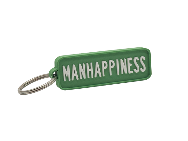 Manhappiness Highway Sign Keychain