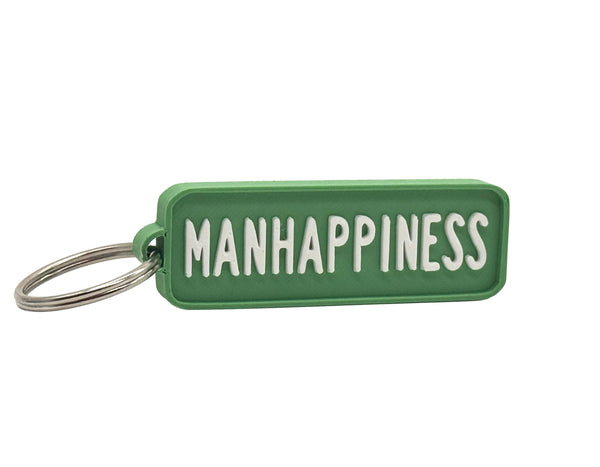 Manhappiness Highway Sign Keychain