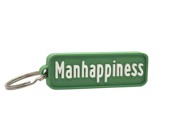 Manhappiness Highway Sign Keychain