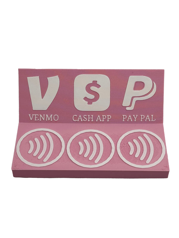 Tap Payment Stand for Venmo, Cashapp, and PayPal.