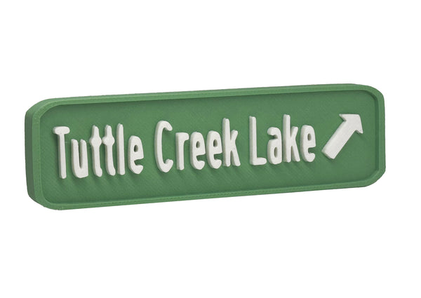 Tuttle Creek Lake Highway Sign Fridge Magnet