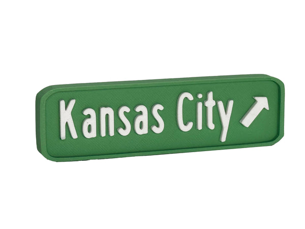 Kansas City Highway Sign Fridge Magnet