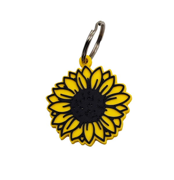 Kansas Sunflower Keychain