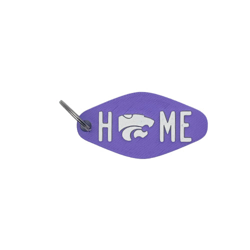 Kansas State University "Home" Keychain with Powercat