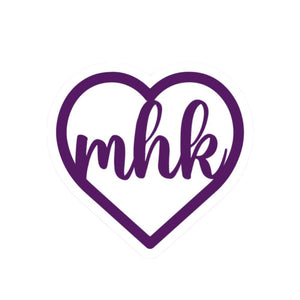 Manhattan Kansas (MHK) Heart Sticker