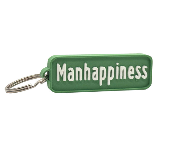 Manhappiness Highway Sign Keychain
