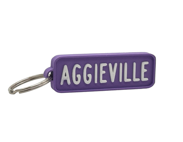 Manhattan Kansas Aggieville Keychain
