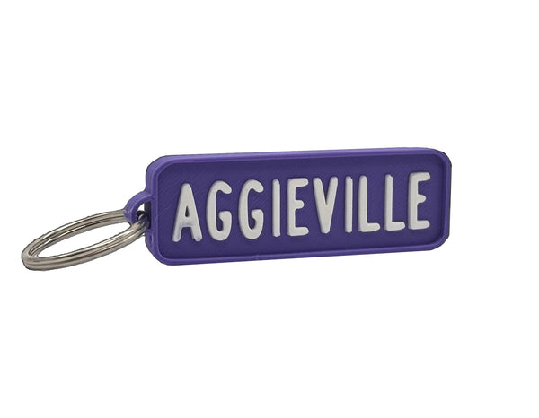 Manhattan Kansas Aggieville Keychain