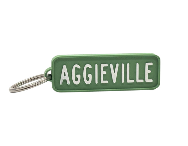Manhattan Kansas Aggieville Keychain