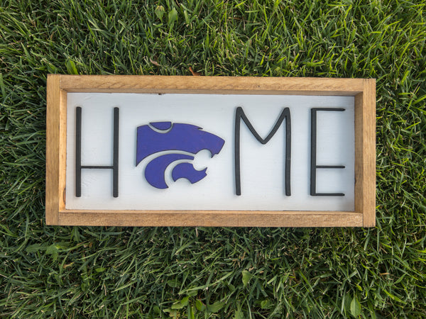 Kansas State University Home Sign with Powercat